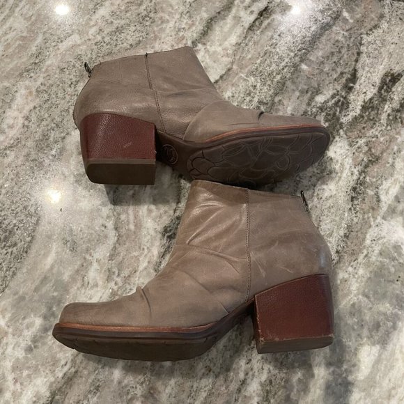 Kork-Ease Kissel Boots Size 9.5 Leather Square Toe Block Heel Western Ranch - Picture 3 of 10